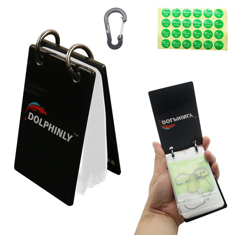 Fishing Equipment Bag - 携帯用釣り針収納バッグ、釣り道具整理用ポケット付き、カラビナとラベル付き