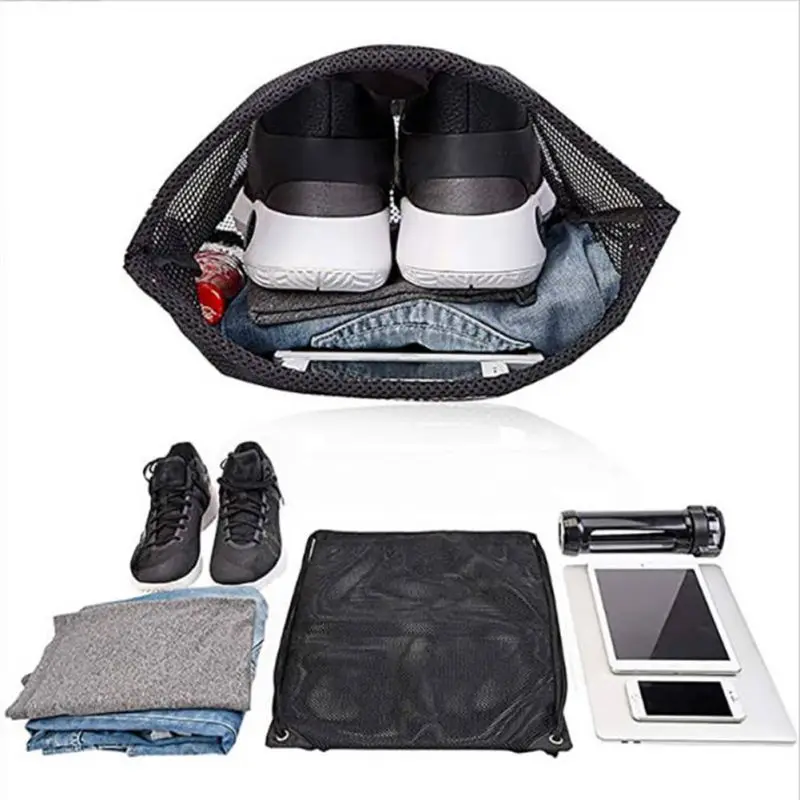 ロープ付きメッシュバックパック、クイックエクササイズバッグ、 - Fishing Equipment Bag のレビューと価格