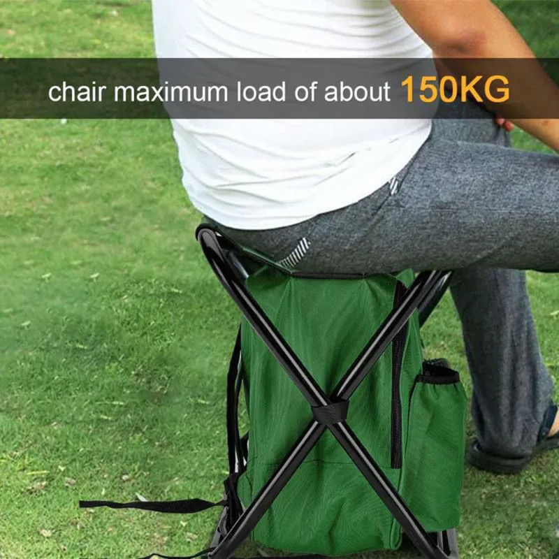 2 in 1 折りたたみ釣り椅子バッグ釣りバックパック椅子ス - Fishing Equipment Bag のレビューと価格